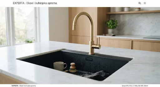 Kuhinjski sudoper i slavina