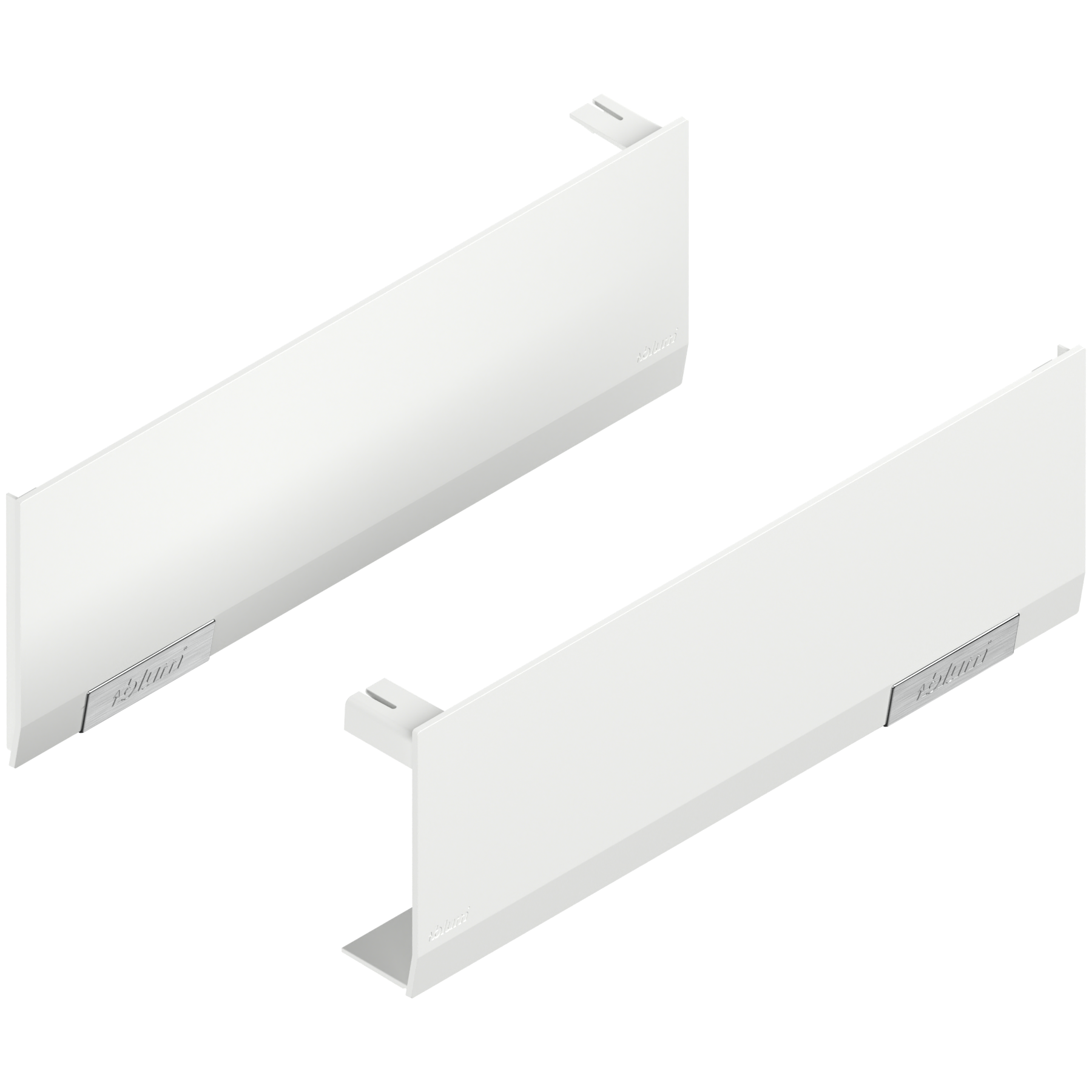 BLUM AVENTOS HF/HS/HL TOP pokrivne kape set, plastika svilenobijela